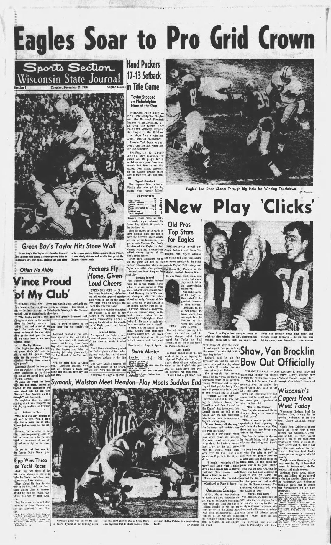 WSJ - 1960 Championship Game